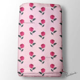 Brush Print Floral Motif Baby Print Fabric